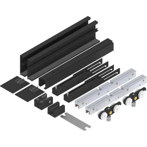 SOLIDO 100 vasalatszett üveg fékkel futósín előlap 2500 mm fekete