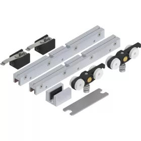   SOLIDO 100 vasalat üveghez futósín nélkül padlóvezetővel ezüst