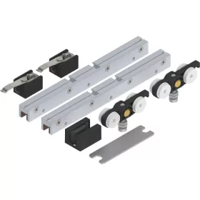   SOLIDO 100 vasalat üveghez futósín nélkül padlóvezetővel ezüst eloxált