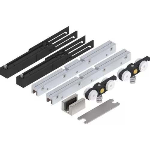 SOLIDO 100 vasalatszett üveg fékkel padlóvezető nemesacél hatás