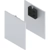 SOLIDO 100 fedőlapkészlet műszaki panel falra szerelhető ezüst eloxált