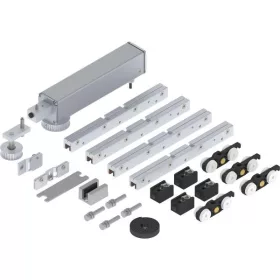   SOLIDO ECO tolóajtó meghajtószett 2-sz.üvegajtóhoz ESG/VSG 8-1076mm 40kg ezüst