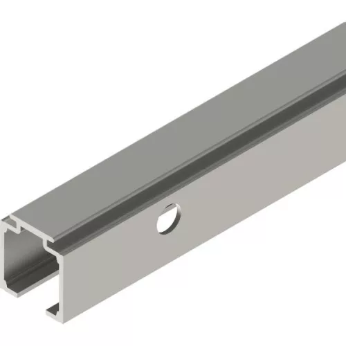 SOLIDO 100 futósín oldalfurattal 2500 mm nemesacél hatású