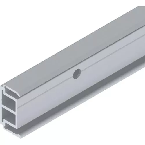 SOLIDO 100 távtartó profil 15 mm oldalsó fúrással L=2500 mm ezüst eloxálva