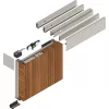 SOLIDO 100 vasalatszett fa körkörös tömítés 1600 mm ezüst