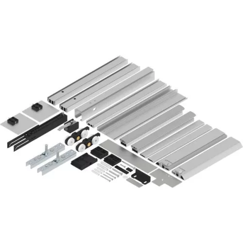 SOLIDO 100 tolóajtóvasalat fa körkörös tömítés 1800 mm ezüst