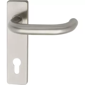   Grundmann rövidpajzsos kilincsgarnitúra GEOS 1754/D52K FH PZ 88 mm 38-43 nemesacél matt