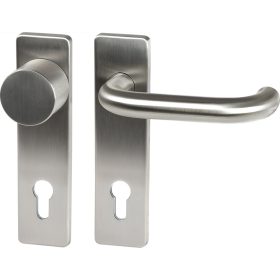   Grundmann rövidpajzsos váltógarnitúra GEOS 1754/D52K FH PZ 72 mm matt nemesacél