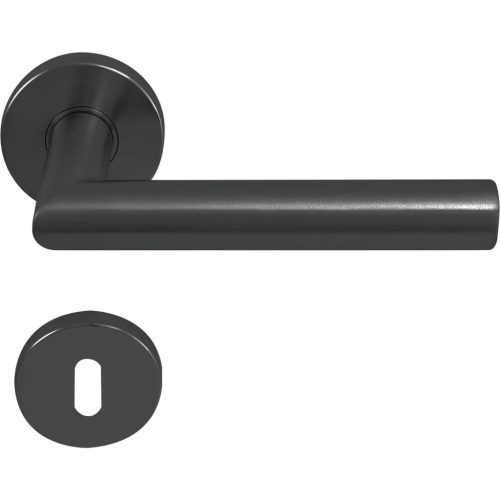 Solido rozettás kilincsgarnitúra NORWEGEN BB 38 - 45 nemesacél fekete