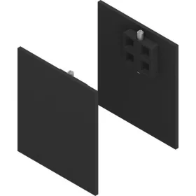   SOLIDO 100/HELM takarósapka fa/üveg előlaphoz távtartóprofil 9 és 15 mm fekete