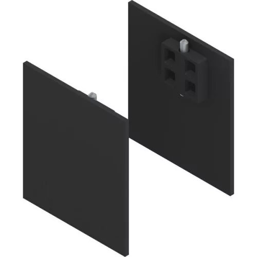 SOLIDO 100/HELM takarósapka fa/üveg előlaphoz távtartóprofil 9 és 15 mm fekete