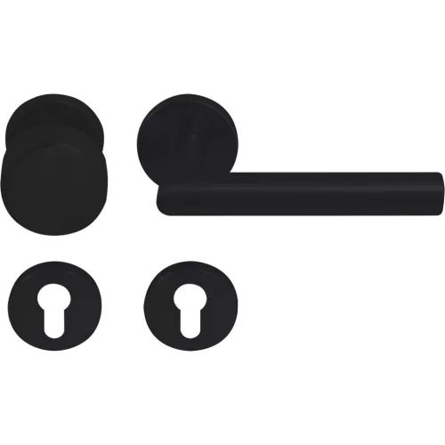 Solido rozettás váltógarnitúra NORWEGEN PZ stift rozsdamentes fekete