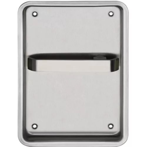 Tornaterem-vasalat 170 x 240 mm balos furat nélkül 9 mm matt nemesacél