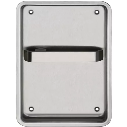 Tornaterem-vasalat 170 x 240 mm jobbos furat nélkül 9 mm matt nemesacél