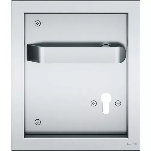 Tornaterem-vasalat tűzg. 77 7948 - 200 x 230 bal PZ 72 mm EN 179 nemesacél