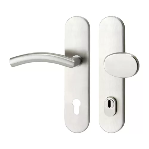 Marchesi hosszúpajzsos Biztonsági kilincsgarnitúra NEW-YORK PZ 92 bal magvédelem