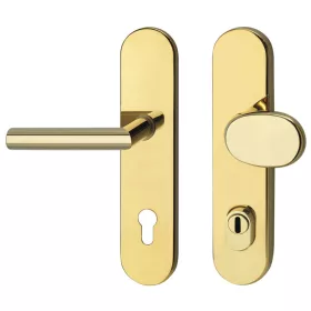   Marchesi pajzsos Biztonsági váltógarnitúra GEHRUNG PZ 88 cilinder védővel PVD-sárgarézszínű