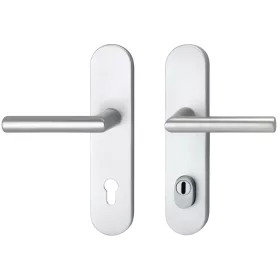   Marchesi hosszúpajzsos Biztonsági kilincsgarnitúra GEHRUNG PZ 88 ajtóv.választható cilinder védővel