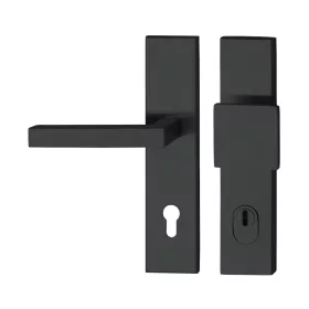   Marchesi hosszúpajzsos Biztonsági váltógarnitúra MALMÖ ÖNORM PZ 88 RC3 magvédett fekete