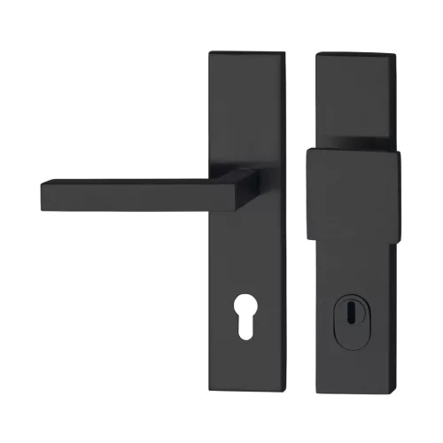 Marchesi hosszúpajzsos Biztonsági váltógarnitúra MALMÖ ÖNORM PZ 88 RC3 magvédett fekete