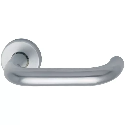 Grundmann Kilincs GEOS rozettás 1754/D6K ajtóv.választható ezüst elox