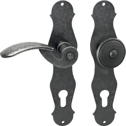 Halcö hosszúpajzsos váltógarnitúra STUBAI balos fekete világos passzivált