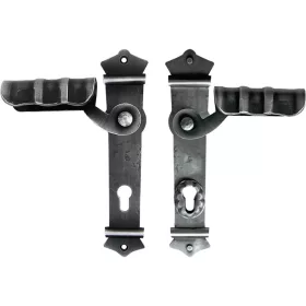   Schösswender pajzsos biztonsági fogantyúgarnitúra URBAN PZ 88 fekete passzivált lakkozott kivitelben