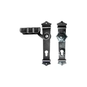   Schösswender pajzsos biztonsági váltógarnitúra URBAN PZ 92 bal fekete passzivált lakkozott kivitelbe