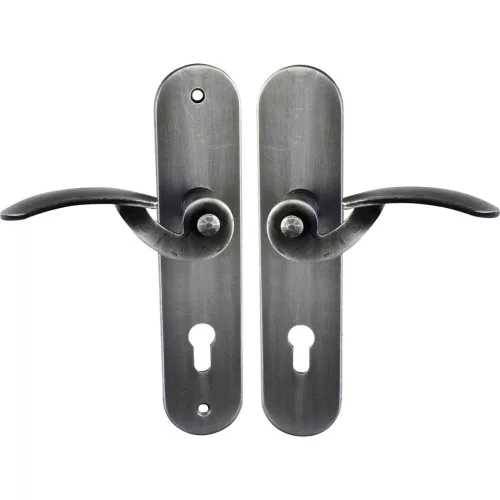 Schösswender pajzsos biztonsági kilincsgarnitúra TOSKANA PZ 92 horg. feketített