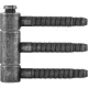 Csapszegespánt 3-részes ? 18mm magasság 68mm acél fekete