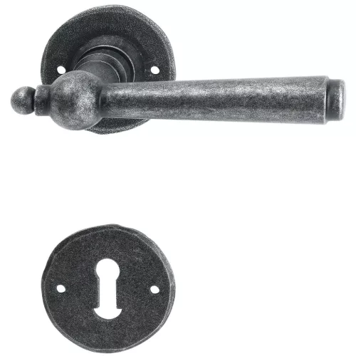 Halcö kilincsgarnitúra FULP - rozettás BB ajtóv.-50 fekete passzivált