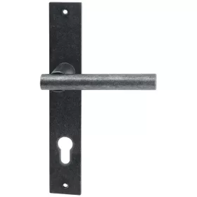   Halcö hosszúpajzsos kilincsgarnitúra IMST - PZ 88 ajtóv.50 fekete passziv.