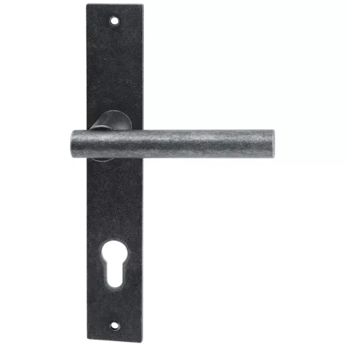 Halcö hosszúpajzsos kilincsgarnitúra IMST - PZ 88 ajtóv.50 fekete passziv.