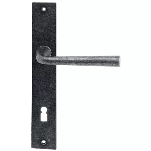 Halcö hosszúpajzsos kilincsgarnitúra SÖLL - BB 90 ajtóv.50 fekete passziv.