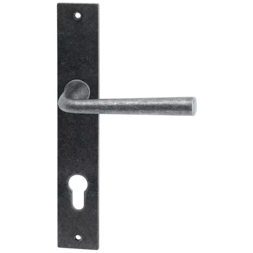 Halcö hosszúpajzsos kilincsgarnitúra SÖLL - PZ 88 ajtóv.50 fekete passziv.