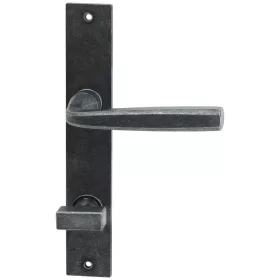   Halcö hosszúpajzsos kilincsgarnitúra WC 90 ajtóv.50 fekete passzivált