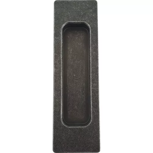 kagylófogantyú hosszú horganyzott fekete