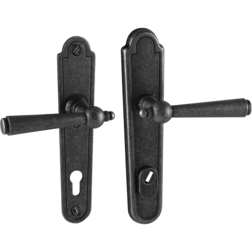 Halcö biztonsági kilincskészlet KALTENBACH PZ 88 horganyzott fekete passzivált