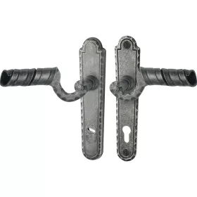   Halcö biztonsági kilincskészlet RIED PZ 88 horganyzott fekete passzivált