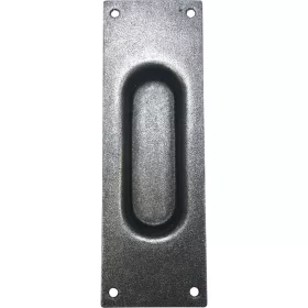   Kagylófogantyú 40x120mm egyenes horganyzott fekete világos passzivált