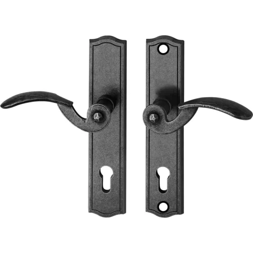 Halcö biztonsági kilincskészlet STUBAI PZ 88 horganyzott fekete passzivált