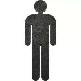 Férfi szimbólum WC ajtókhoz horganyzott fekete