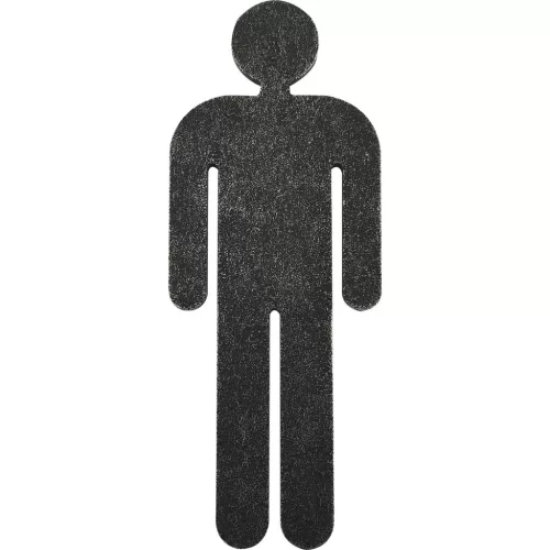 Férfi szimbólum WC ajtókhoz horganyzott fekete