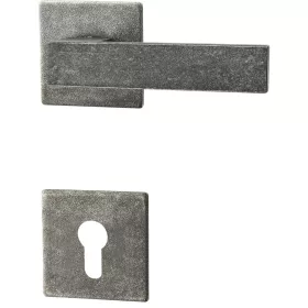   Halcö rozettás kilincsgarnitúra LECH PZ ajtóv. 50 8 horg. fekete