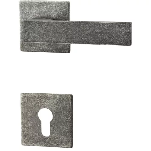 Halcö rozettás kilincsgarnitúra LECH PZ ajtóv. 50 8 horg. fekete