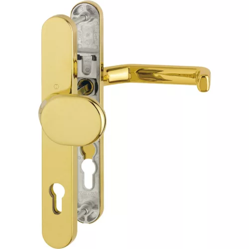 HOPPE LIVERPOOL biztonsági kilincsgarnitúra PZ92 77-82 mm sárgaréz