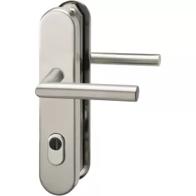   Grundmann biztonsági kilincsgarnitúra 2552 L-alakú RC2 nemesacél matt