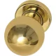 Marchesi Gömbölyű Ajtógomb Fh  50 mm Rozettás Fix Polírozott Sárgaréz