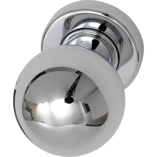Marchesi Gömbölyű Ajtógomb Fh  50 mm Rozettás Fix Polírozott Sárgaréz