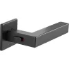 Marchesi kilincspár SQUARE Smart Look ajtóvast. 50-57 mm rozsdamentes fekete